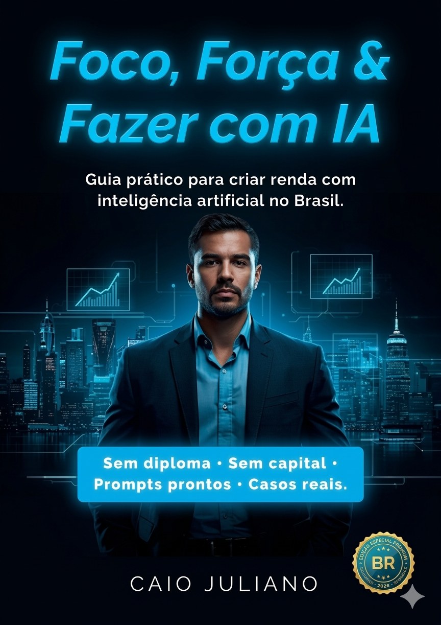 Capa do livro Foco, Força & Fazer com IA